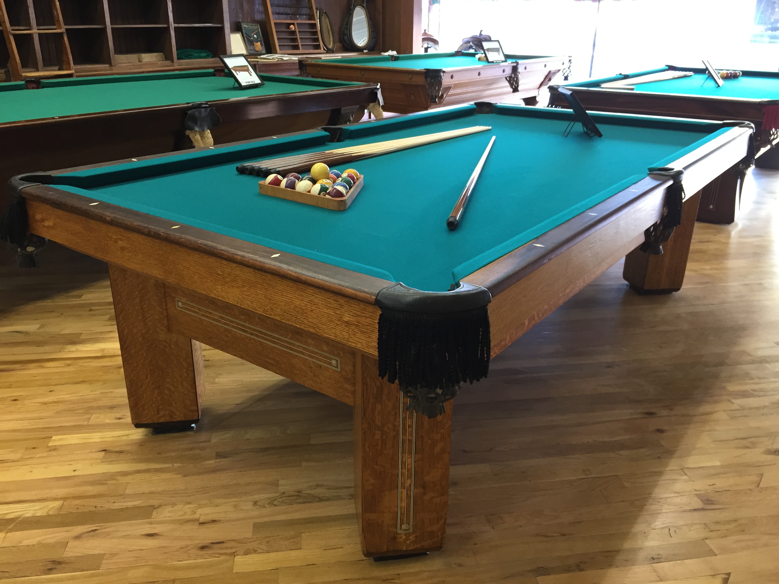 antique pool tables for sale near me